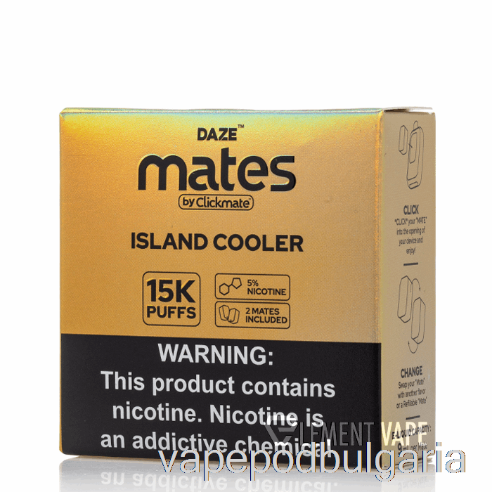 Vape 10000 Дръпки 7 Daze Mate Pods Island Cooler